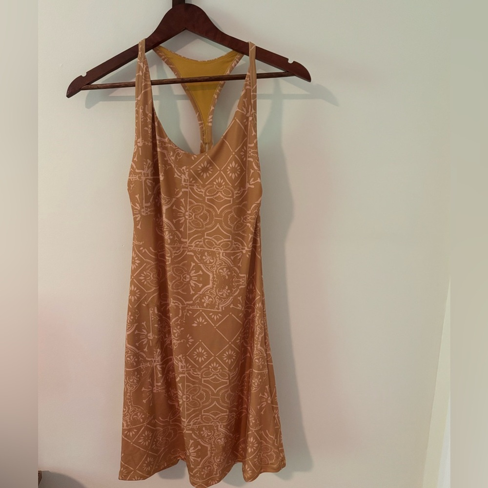 Prana Opal Dress-Toffee Tiles-Brand New